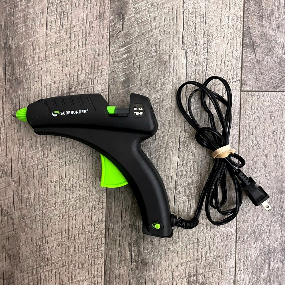 Surebonder DT-270F Dual Temperature Full Size Glue Gun Black Green 40W